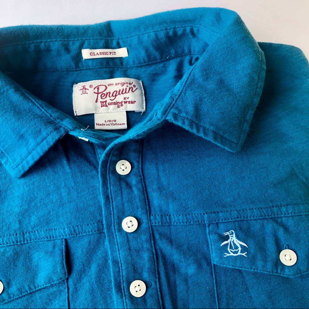 Penguin Short Sleeve Collared Polo Shirt